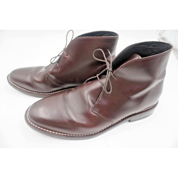 Thursday Boot Co. Men's Scout Chukka Brown Leather Ankle Handmade Boots Size 12 - Picture 3 of 8